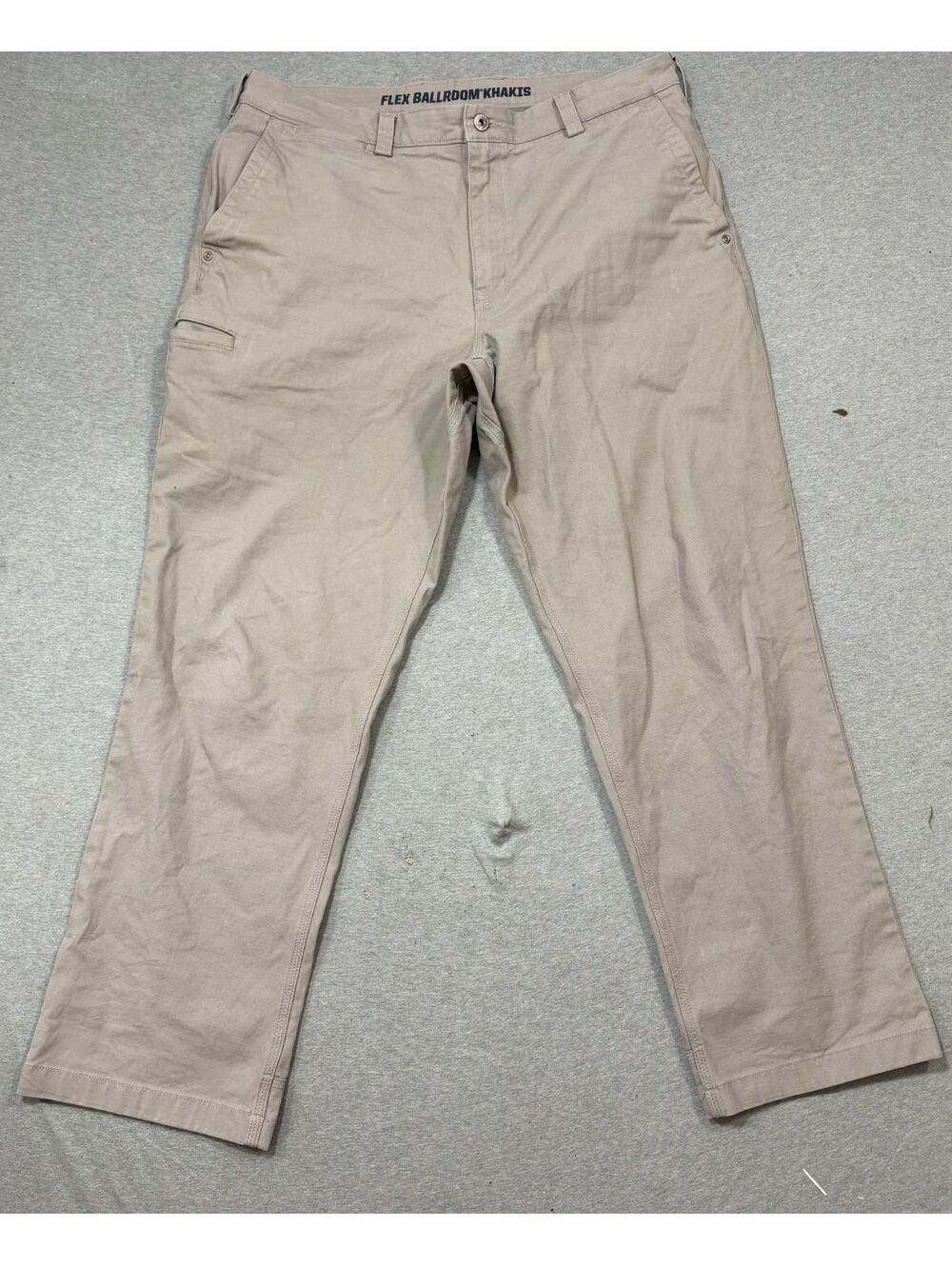 Duluth Trading‎ Co Flex Ballroom Pants Mens 36x30 Khaki Relaxed Fit Stretch